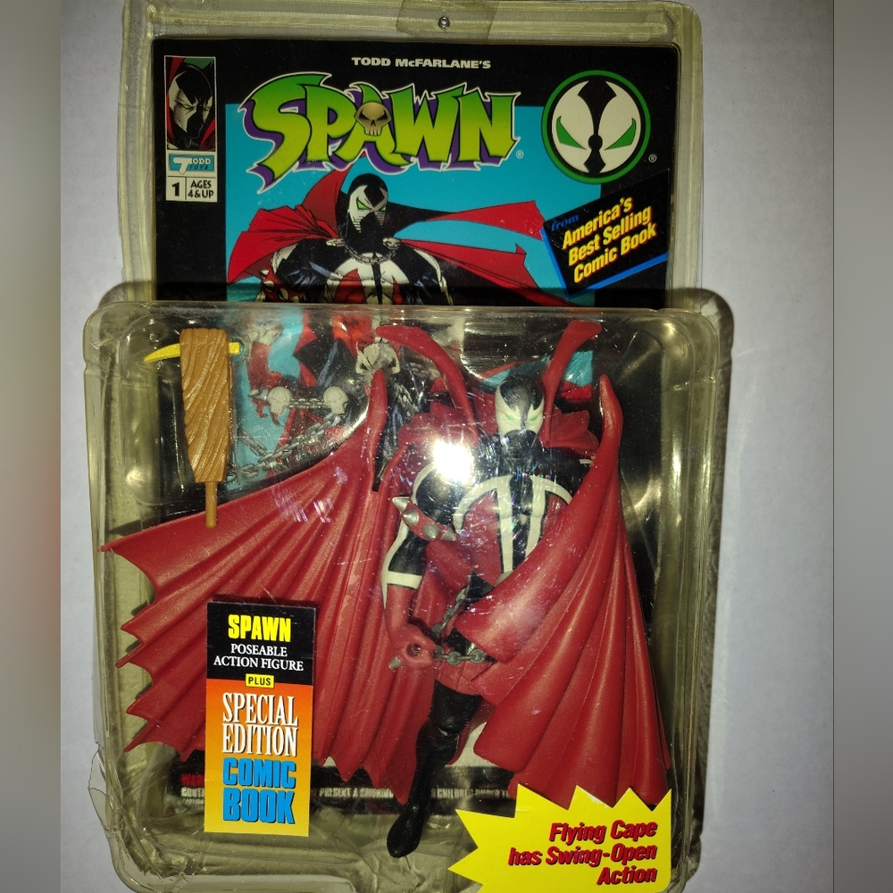 Action Figure with Red Cape